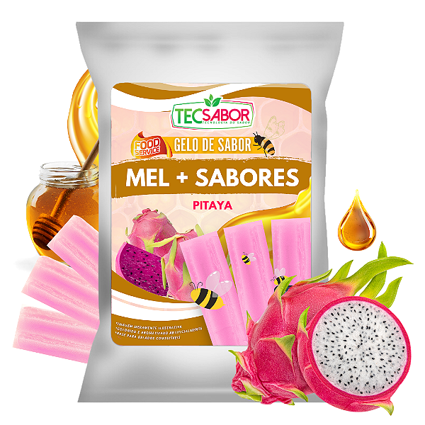 Gelo de Sabor Mel com Pitaya 1 kg