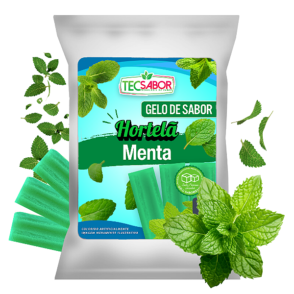 Gelo de Sabor Hortelã com Menta 1 kg