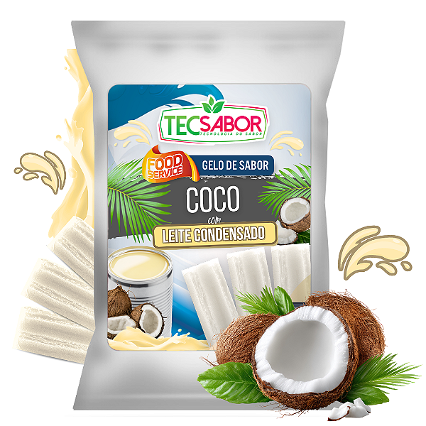 Gelo de Sabor Leite Condensado com Coco 1 kg