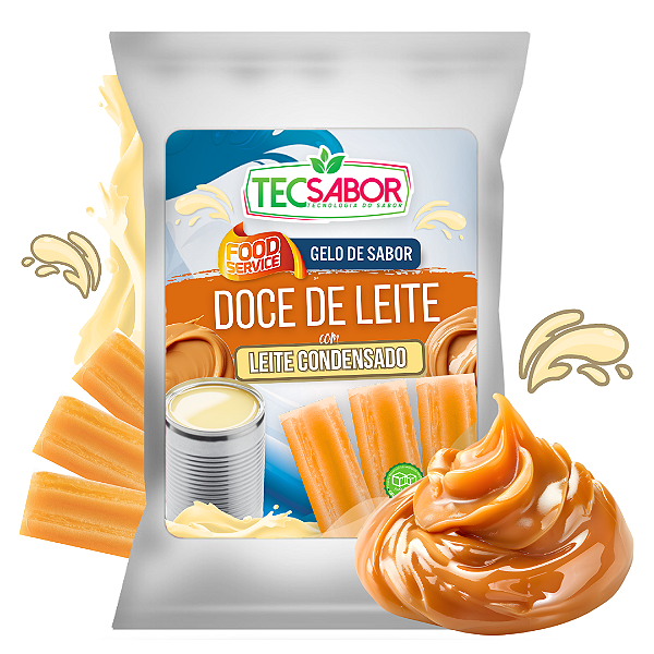Gelo de Sabor Leite Condensado com Doce de Leite 1 kg