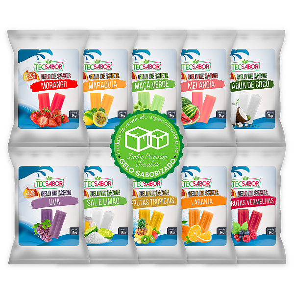 Kit 10 Gelos de Sabor - Mais Vendidos