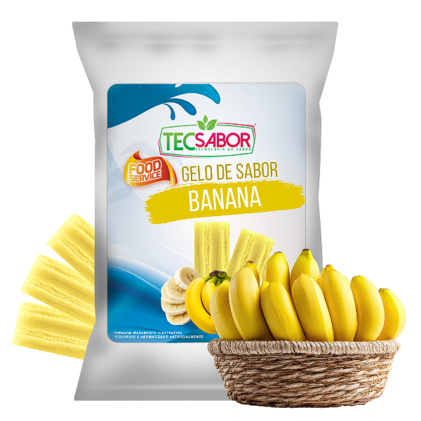 Gelo de Sabor Banana 1 kg