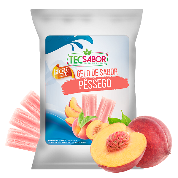 Gelo de Sabor Pêssego 1 kg