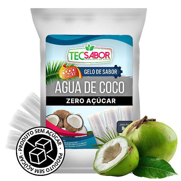 Gelo de Sabor Zero Açúcar Água de Coco
