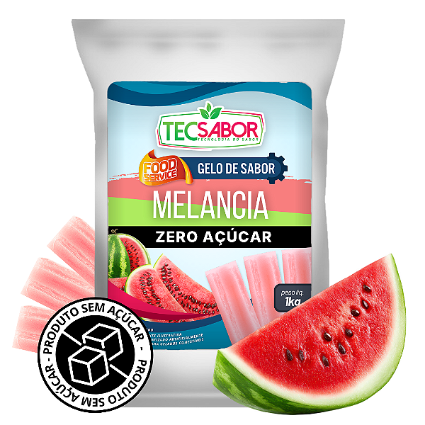 Gelo de Sabor Zero Açúcar Melancia