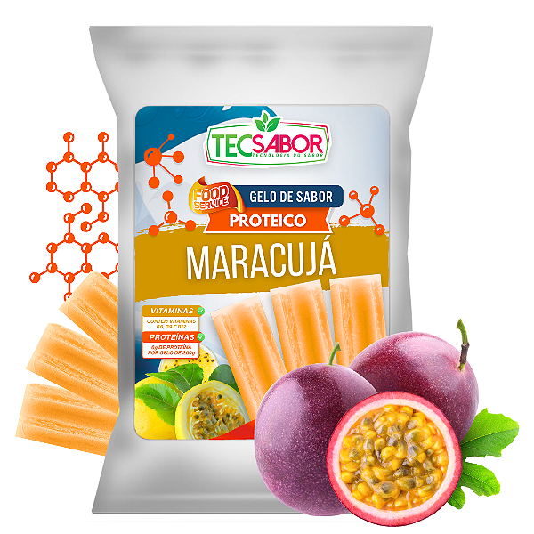 Gelo de Sabor Proteico Maracujá 1 kg