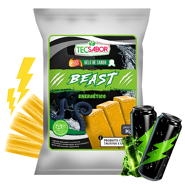 Gelo de Sabor Energético Beast 1 kg
