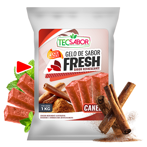 Gelo de Sabor Fresh Trident Canela 1 kg