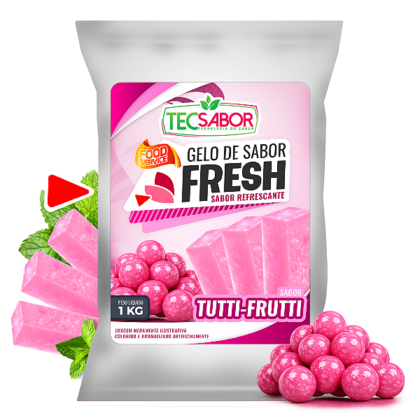 Gelo de Sabor Fresh Trident Tutti Frutti 1 kg
