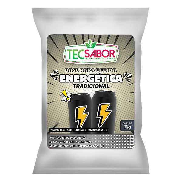 Energético - Base em Pó para Bebida Energética - Produz 20 litros Tecsabor