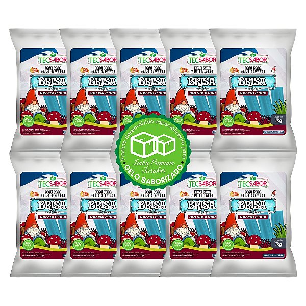 Kit 10x Gelo de Sabor Brisa 50 Litros