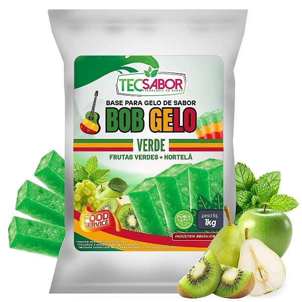 Gelo de Sabor Bob Verde 1 kg