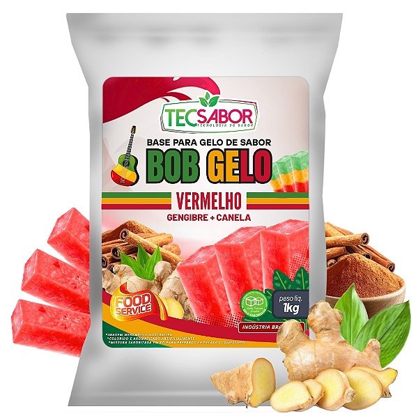Gelo de Sabor Bob Vermelho 1 kg