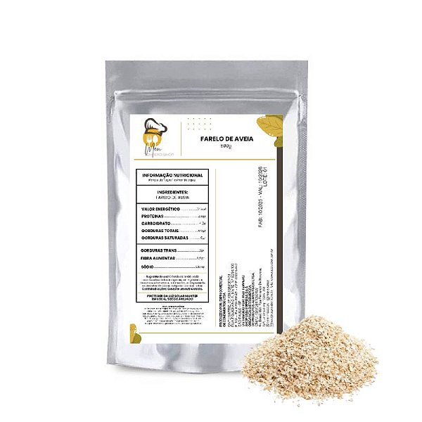 Farelo de Aveia Puro Rico em Fibras 500g - Beta-Glucana