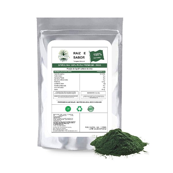 Spirulina em Pó 500g: Energia e Nutrição Completa