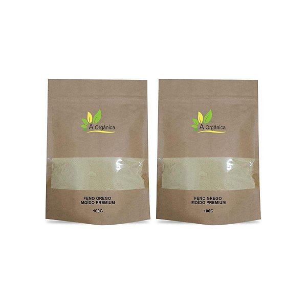 Kit 2 Feno Grego em pó Premium 100g