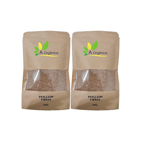 Psyllium em pó Rico Em Fibras 200g, Kit com 2