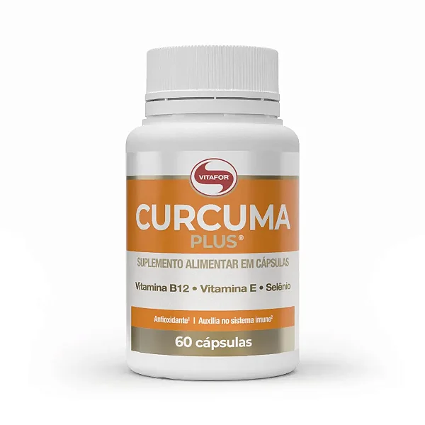 Cúrcuma Plus Suplemento Alimentar 60 Cápsulas Vitafor