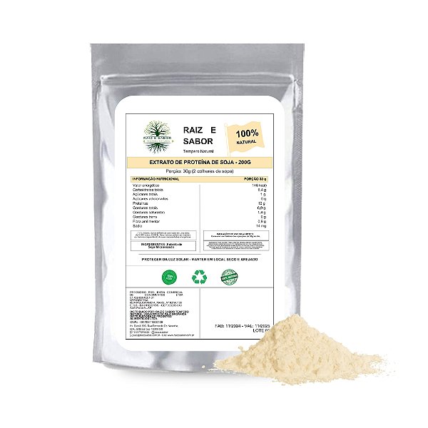 Extrato de Soja 100% Natural 200g para Bebidas e Saudáveis