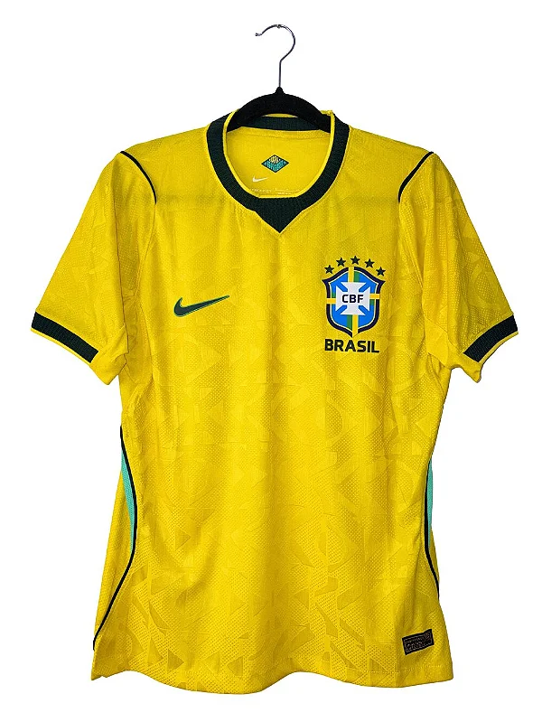 Camisa Seleção Brasileira Copa 2026 Masculina – AMARELA - Jogador