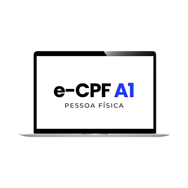 Renovação Certificado Digital e-CPF A1 com validade de 1 ano