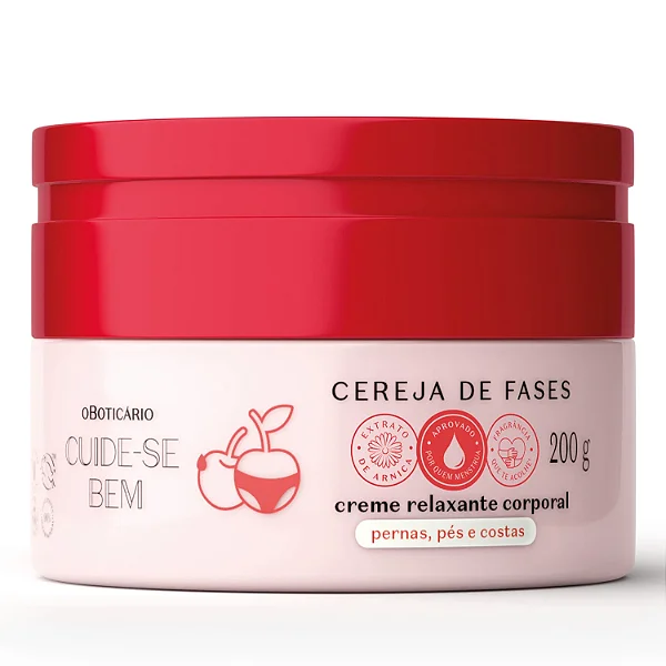 Creme Relaxante Corporal Cuide-se Bem Cereja De Fases 200g