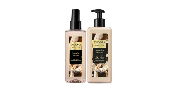 Combo Instance Baunilha Intensa: Hidratante Desodorante Corporal 400ml + Body Splash 200ml