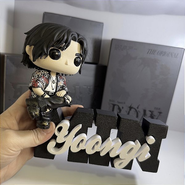 Letreiro SUGA BTS- Agustd | Nome + Custom Pop (SOB ENCOMENDA)