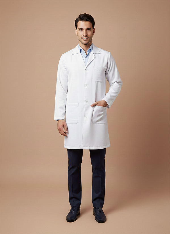 Jaleco Classic Masculino na cor Branco