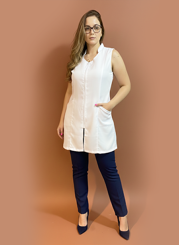 Jaleco Paris Feminino na cor Branco