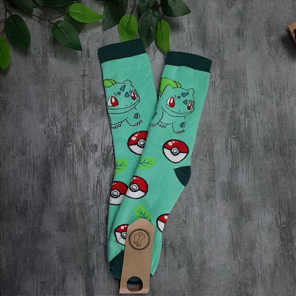 Par de Meias Bulbasaur