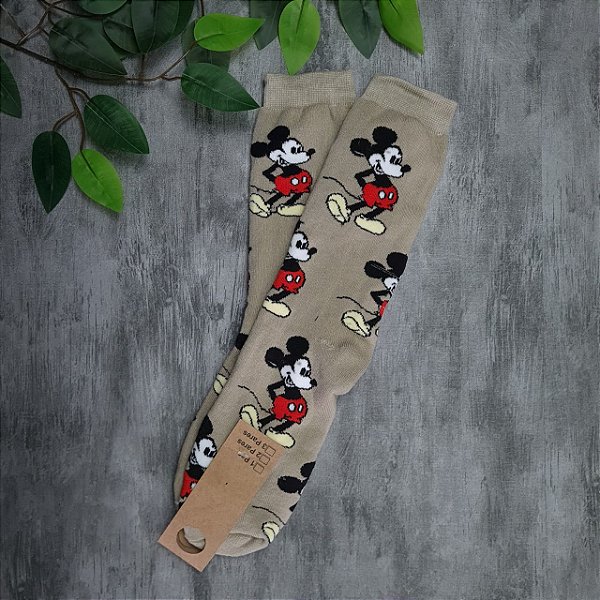 Par de Meias Mickey Mouse