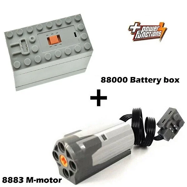 LEGO Power Functions M Motor 8883 + Caixa de Bateria AAA 88000