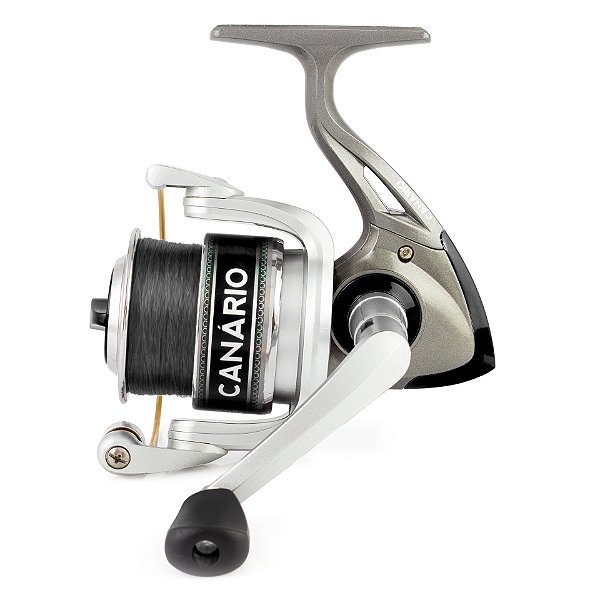 Molinete 3 Rolamentos Albatroz Canário 40 Preto