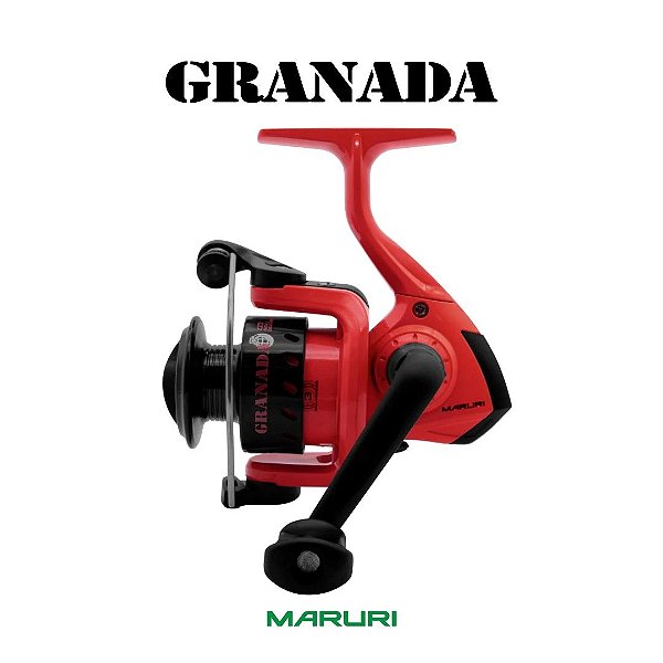 Molinete 3 Rolamentos Maruri Granada Vermelho