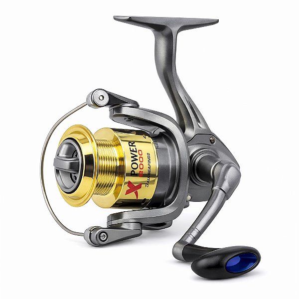 Molinete 3 Rolamentos Maruri X Power 2000 Cinza