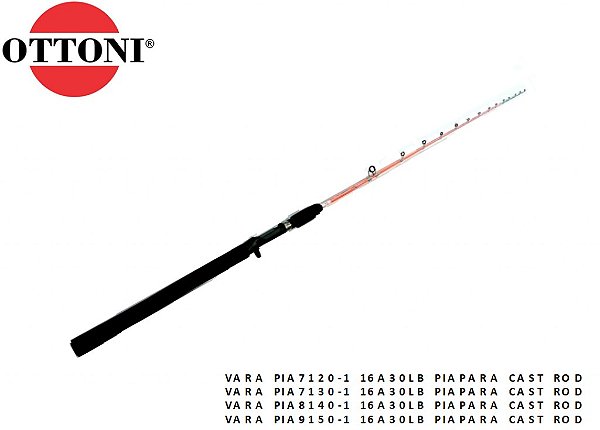 Vara Carretilha Interiça Ottoni Piapara Cast 1,50m