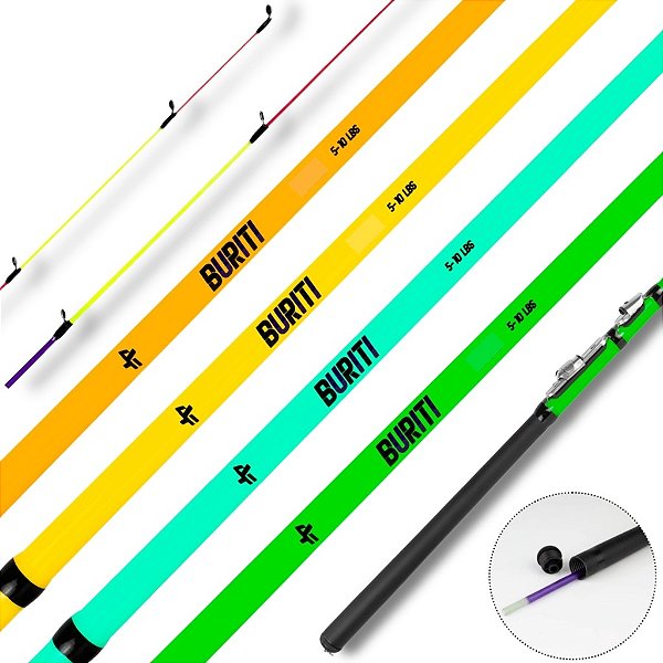 Vara Molinete 2 Partes Albatroz Buriti 1,80m 5-10lbs Ultra Light