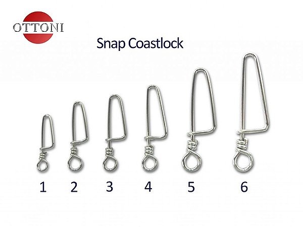 Snap Coastlock Engate Rápido N°03 3cm - PC C/ 100und