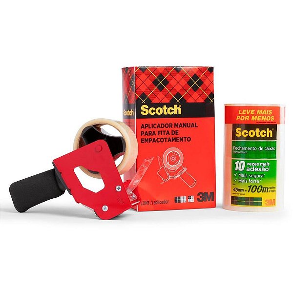 Fita para Empacotamento SCOTCH 5802 TRANS.45X100M+DISP KIT.C/56