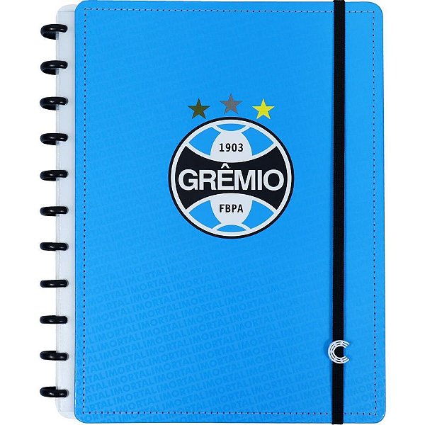 Caderno Inteligente Grande Gremio Imortal Azul 80FLS