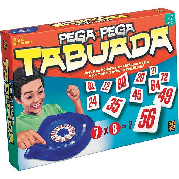 Jogo de Tabuleiro Pega Pega Tabuada