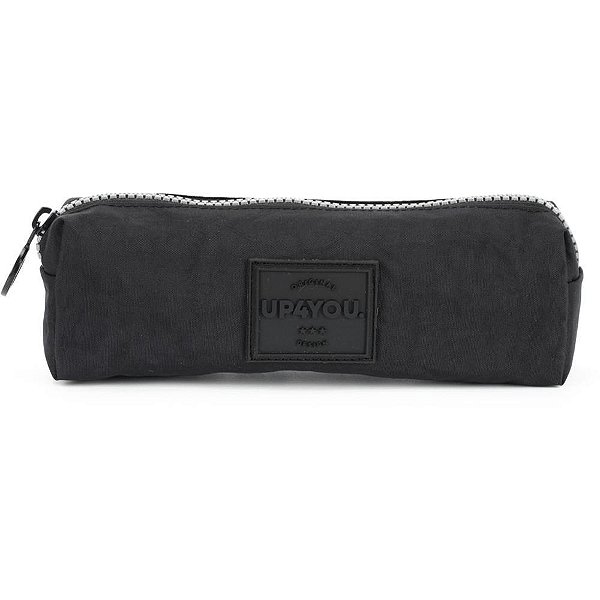 Estojo Simples Tecido UP4YOU Crinkle Preto