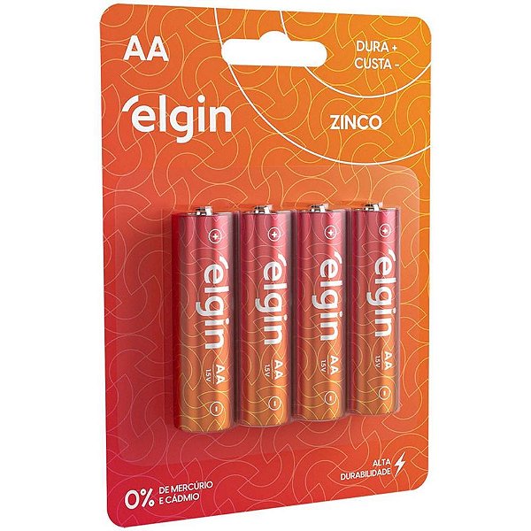 Pilha Zinco Pequena AA 10BLISTERSX4UNIDADE Caixa