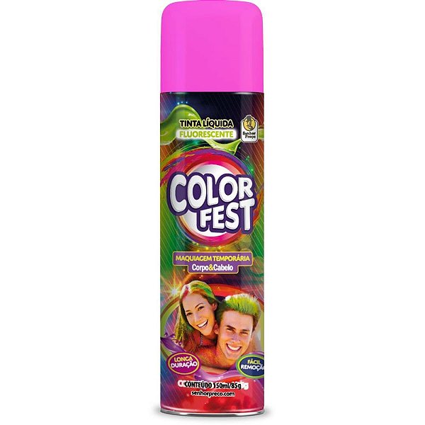 Pinta Cabelo 150ML Color FEST Rosa Fluor CX.C/24