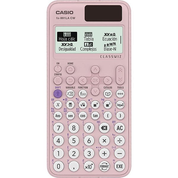 Calculadora Cientifica FX991 LACW-PK 550 Funcoes Rosa