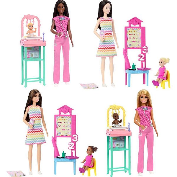 Barbie Profissoes Conjunto de Cuidados Sortido