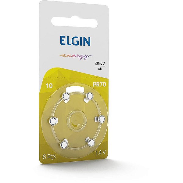 Pilha Bateria Aparelho Auditivo 10/230 Zinco BL.C/06