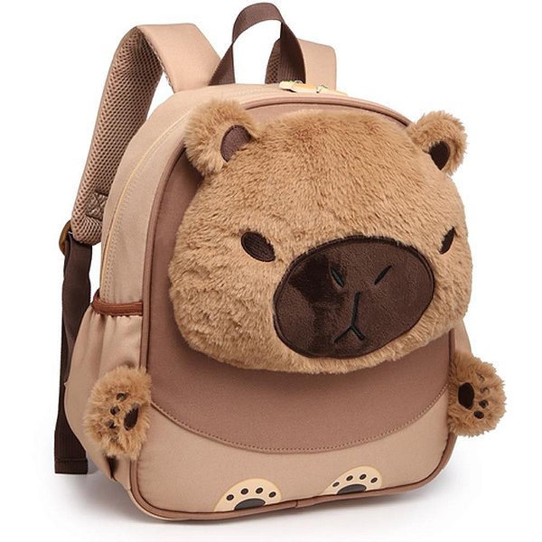 Mochila Infantil Capivara C/PELUCIA 33CM
