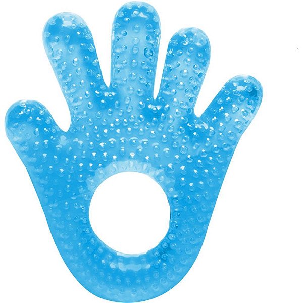 Mordedor Infantil Maozinha C/AGUA Azul